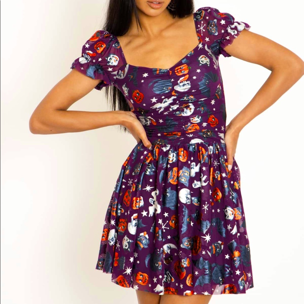 BlackMilk Trick or Treat Cosmic Dress XL